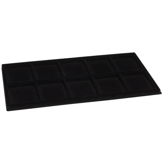 868 E 800 Series 10 compartment vacuum formed tray empty black.jpg