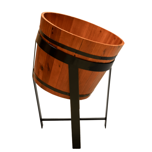 BAR500 CP wooden barrel on BAR500 MS metal stand.png