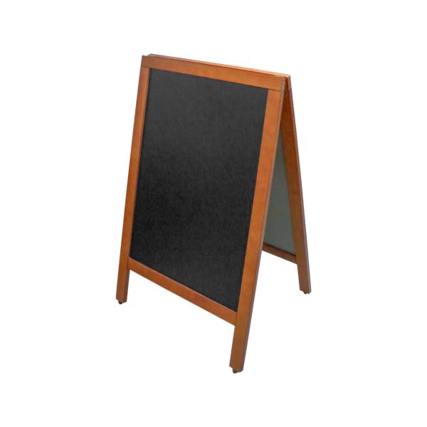 BBF586 DS large A frame blackboard double sided dark stain.jpg