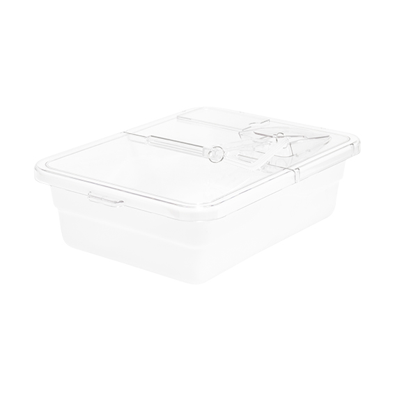 BT036 C white plastic bulk food tub 260x330x100mm with clear hinged lid and scoop.jpg