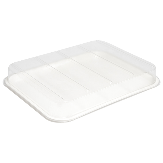 DPT4535 WH shallow plastic tray with textured face 450x352x25mm white with DPT4535 L lid.jpg