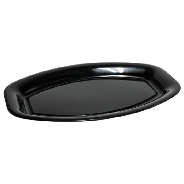 P20O B 19.5x13 inch oval bakery deli platter base black.jpg