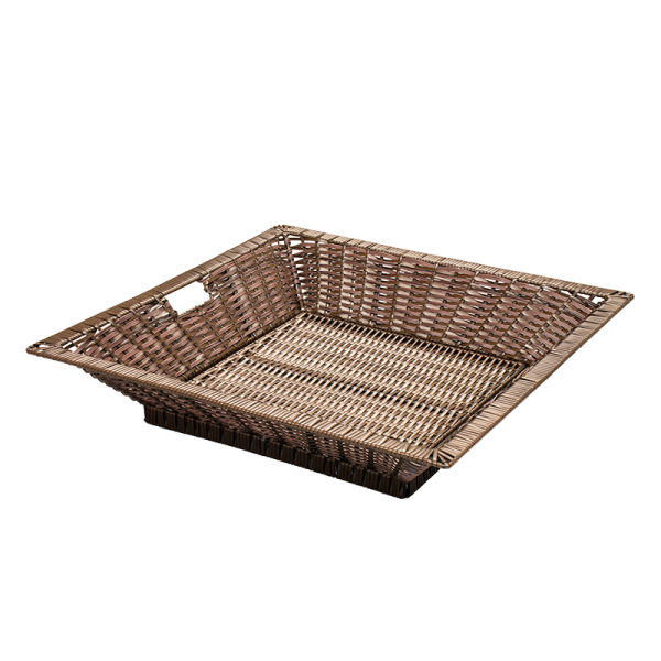 PWST96 CH square polywicker display stand tray chocolate.png