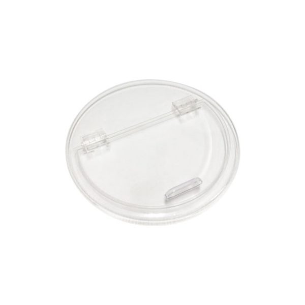 VLA320 335mm dia acrylic lid with hinged flap fits BAR320 wooden barrels clear.jpg
