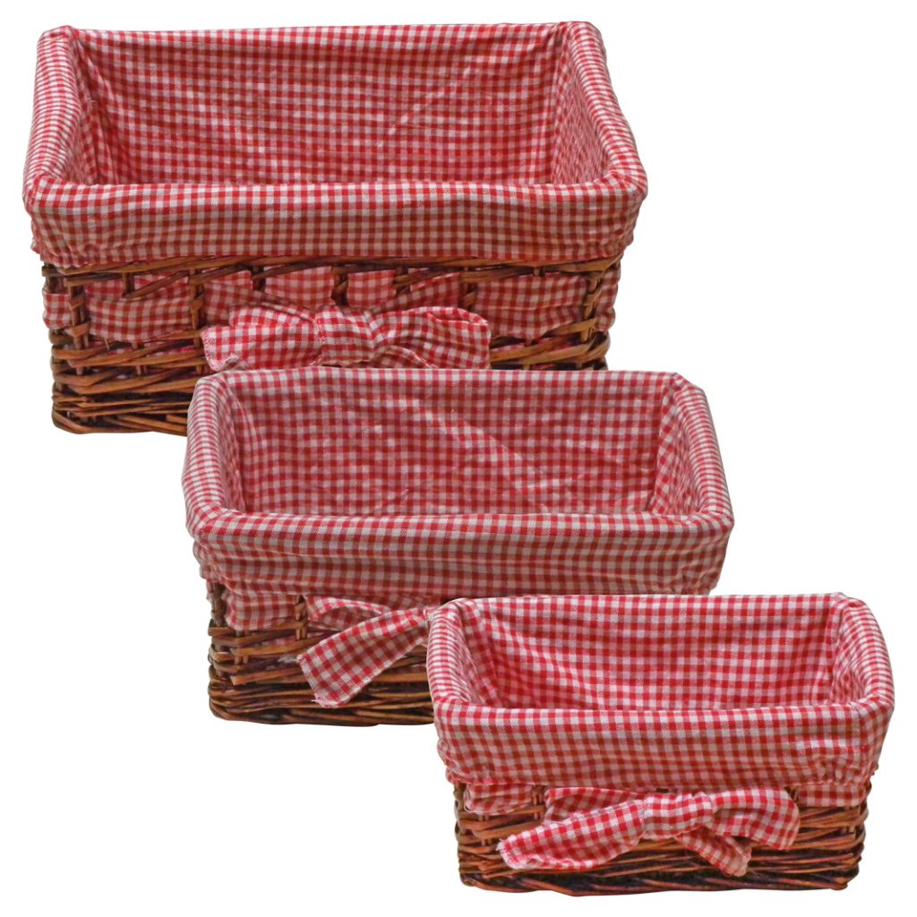 Natural wicker picnic basket Shop Display Solutions