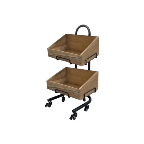 WC2S Aged 2 Tier aged rustic slant sided wooden crate stand set iso.jpg