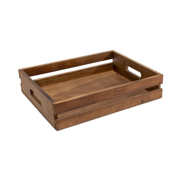 WT43 PDS premium wooden hamper tray with handles 420x340x95mm dark stain.jpg