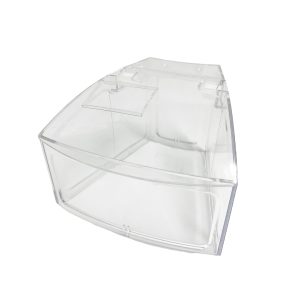 BT010-C - clear bulk food tub with soft-closing lid and clear scoop - 5.5 litre