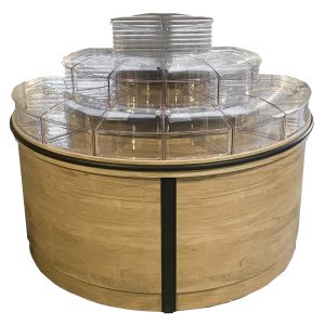 BTS004-NC - half-circle bulk tub display unit