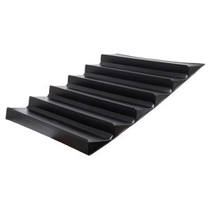 WBTS6-B - 6 x 120mm stepper tray - 595 x 790mm - black